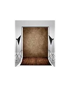 Laeacco 3x5FT Blurry Brown Grey Wall Background Vintage Wood Floor Scene Vinyl Photography Backdrop Newborn Baby Kids Adults Theme Background Portraits Shooting Video Studio Props 1x1.5m