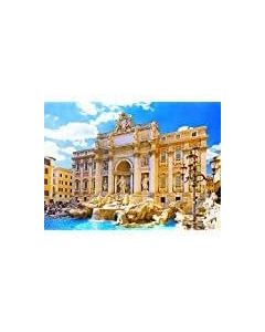 Fontana di Trevi Scene Backdrop 7X5FT Laeacco Vinyl Thin Photography Background Trevi Fountain Rome Italy Ancient Art Portraits Backdrop for Photo Studio Props