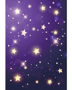 Laeacco Night Sky Shiny Stars Photography Background 5x7ft Twinkle Stars Dark Blue Sky Background Princess Girls Newborn Baby Kids Children Adult Portrait Backdrops Studio